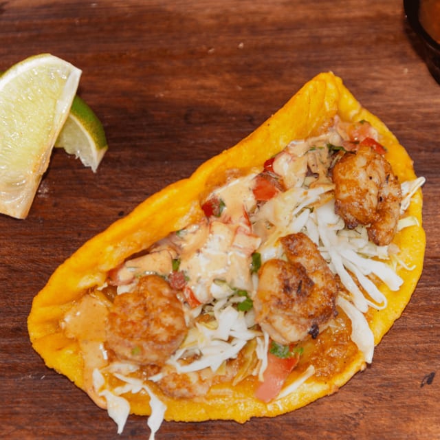 Taco Governador (Shrimp).