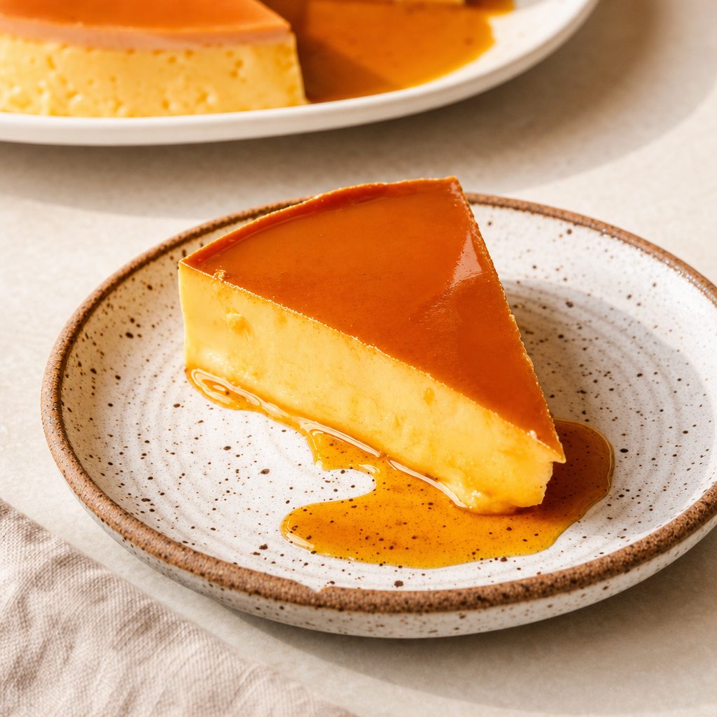 Flan Con Cafe.