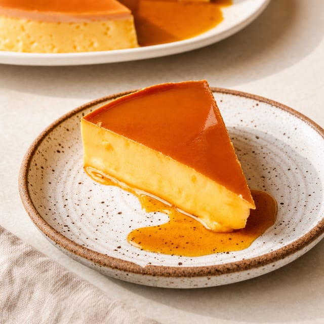 Flan Con Cafe.