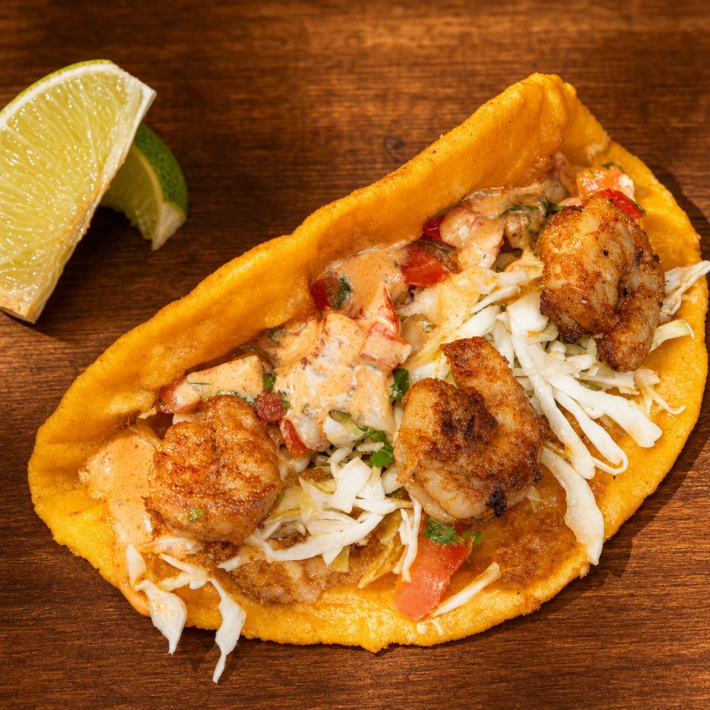 Taco Governador (Shrimp).