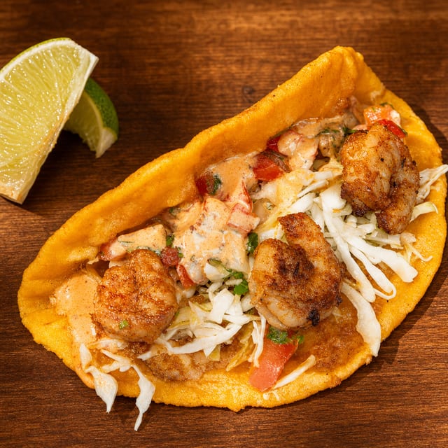 Taco Governador (Shrimp).